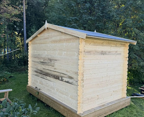 Malkinės, statyba - Mediena Karkasai Moduliniai Nameliai Terasos - 1