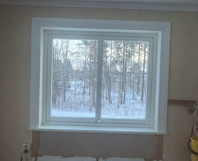 Langų montavimas - Mediena Karkasai Moduliniai Nameliai Terasos - 3