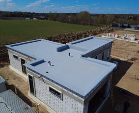 Plokščių Stogų Dengimas Pvc, Epdm ir bitumine Danga / Tvirti stogai / Darbų pavyzdys ID 4377983