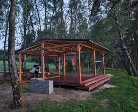 Pavėsinių gamyba, statymas - Terasos,stoginės,sandeliukai,karkasiniai namai.vent.fasadai. - 1