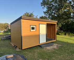 Sandėliukų gamyba, statyba - Terasos,stoginės,sandeliukai,karkasiniai namai.vent.fasadai. - 2