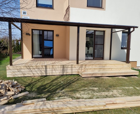 Terasų įrengimas - Terasos,stoginės,sandeliukai,karkasiniai namai.vent.fasadai. - 3