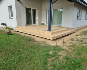 Medžio darbai, staliai - Terasos,stoginės,sandeliukai,karkasiniai namai.vent.fasadai. - 1