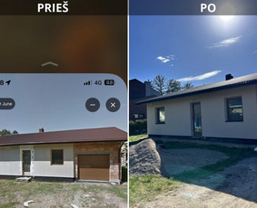 Statybos darbai - &Scaron;lapio fasado darbai, (Klijavimas, armavimas, dekoras) - 2