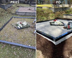 Kapavietės pamatų betonavimas - Kapaviečių statybos/atnaujinimo/remonto darbai - 1