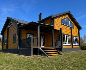 Fasadų apdaila, dažymas - Medinių namų ir pavir&scaron;ių dažymas - 2