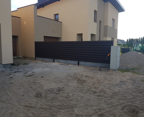 Skardinė tvora rombas,vartai,stulpų betonavimas / Tvoros sprendimai / Darbų pavyzdys ID 4379715