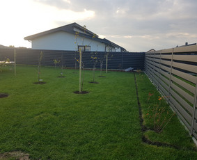 Skardinė tvora rombas,vartai,stulpų betonavimas / Tvoros sprendimai / Darbų pavyzdys ID 4379781