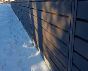 Skardinė tvora rombas,vartai,stulpų betonavimas / Tvoros sprendimai / Darbų pavyzdys ID 4379823