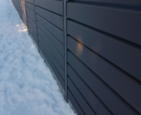Skardinė tvora rombas,vartai,stulpų betonavimas / Tvoros sprendimai / Darbų pavyzdys ID 4379827
