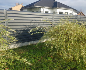 Tvoros, vartai, montavimas - Skardinė tvora rombas,vartai,stulpų betonavimas - 2