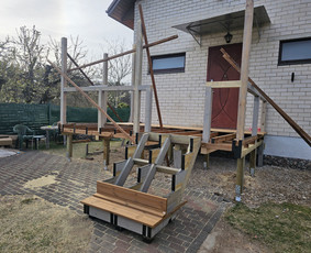 Karkasinai namai, terasos, stoginės ir kiti darbai. / Algirdas / Darbų pavyzdys ID 4381041