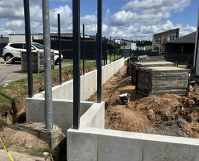 Atraminės sienelės - Pamatų Ir Atraminių sienų Įrengimas, visi betonavimo darbai - 2