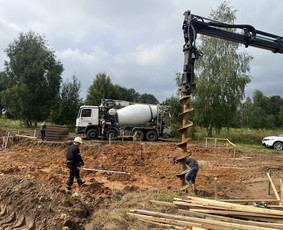 Polių gręžimas - Pamatų Ir Atraminių sienų Įrengimas, visi betonavimo darbai - 2