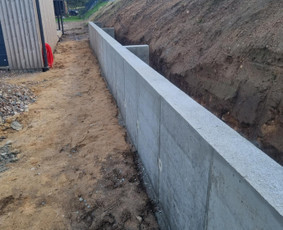 Atraminės sienelės - Pamatų Ir Atraminių sienų Įrengimas, visi betonavimo darbai - 1