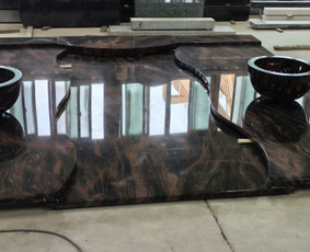 Paminklai kapams, antkapiai - Paminklai,granito plok&scaron;tės kapams. - 3