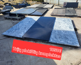 Paminklai kapams, antkapiai - Paminklai,granito plok&scaron;tės kapams. - 3