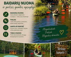 Baidarių nuoma - Baidarių nuoma Verknės upe, stovyklavietė - 1