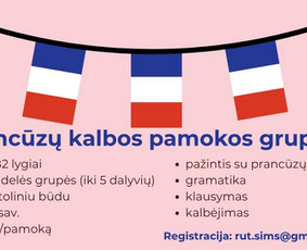 Prancūzų kalbos mokymas grupėje - Prancūzų kalbos pamokos nuotoliniu būdu - 1