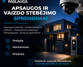 Signalizacijos, kameros, apsaugos sistemos - Apsaugos ir vaizdo stebėjimo sistemos - 1