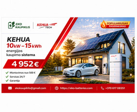 Alternatyvi energija - &bdquo;buItiniai elektros kaupikliai namams su saulės panelėmis&ldquo; - 1