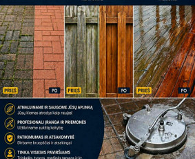 Buitinės paslaugos - Namų valymas ir trinkeliu plovimas - 1