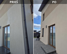 Stogų ir lietvamzdžių valymas - Auk&scaron;to slėgio plovimo bei dažymo paslaugos. - 1
