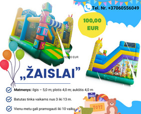 Batutų nuoma - Pripučiamų batutų nuoma Vilniuje - 2