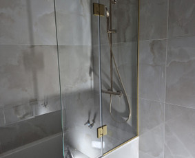 Stiklų, veidrodžių gamyba, keitimas - Esteti&scaron;kos stiklo pertvaros, du&scaron;o kabinos ir veidrodžiai - 3