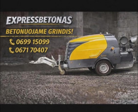 Grindų betonavimas / Express betonas / Darbų pavyzdys ID 4385662