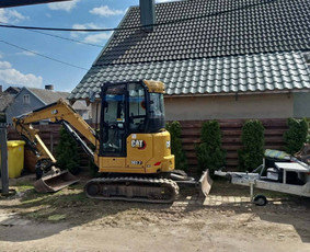 Mini ekskavatoriaus nuoma - Mini ekskavatoriaus nuoma, paslaugos 2.7t su operatoriumi - 1