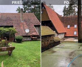 Auk&scaron;talipiai - Stogų, fasadų, trinkelių - plovimas, dažymas. - 1