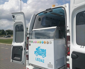 Maitinimas, maistas &scaron;ventėms - I&scaron;skirtinio dizaino ledų vagonėlis - 2