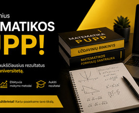 Mokymai, kursai, kalbos - Matematikos Korepetitorius [6-12 klasėms ir studentams] - 3