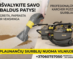Įvairios technikos nuoma - Naujausių Karcher plaunančių plaunamų siurblių nuoma - 1