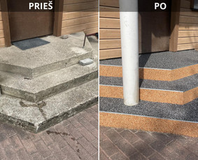 Grindų betonavimas - Epoksidines dangos, Akmens kilimas - 1