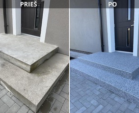 Grindų betonavimas - Epoksidines dangos, Akmens kilimas - 2