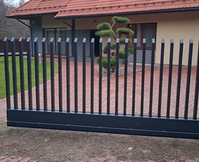 Statybos darbai - &Scaron;ukų tipo tvorų, stumdomų vartų gamyba ir montavimas - 1