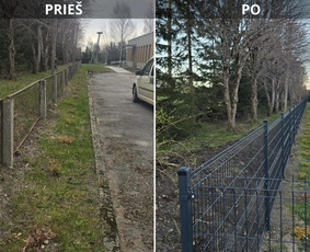Aplinka, sodas - Tvorų montavimas - 1