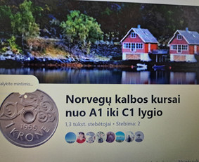 Norvegų kalbos kursai, pamokos - Norvegų kalbos kursai nuo A1 iki C1 lygio internetu. - 2