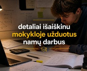 Pagalba matematikos namų darbuose - Matematikos Korepetitorius [6-12 klasėms ir studentams] - 1
