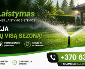 Laistymo sistemos, įrengimas - Automatinės vejos laistymo sistemos&ndash; įrengimas Prolaistymas - 2
