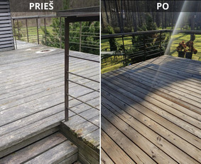 Pagalbiniai darbininkai - Terasų ir balkonų atnaujinimas  &Scaron;lifavimas  Alyvavimas - 1