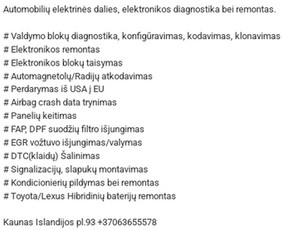 Autoelektrikai - Autoelektrikas, Kompiuterinė Diagnostika Kaunas - 2