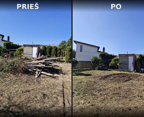 Aplinkos tvarkymas, apželdinimas - &Scaron;iuk&scaron;lių i&scaron;vežimas,baldų, statybinių atliekų! griovimas! - 3