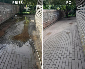 Valymo paslaugos - Trinkelių, fasadų,tvorų,terasų plovimas - 1