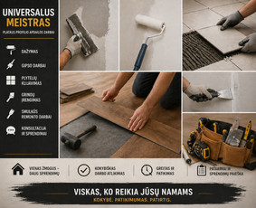 Grindjuosčių montavimas - Vidaus apdailos darbai - 1
