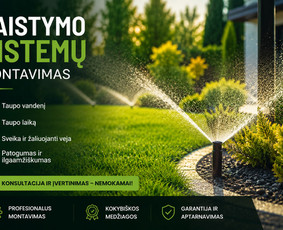 Laistymo sistemos, įrengimas - Laistymo sistemų įrengimas - 1