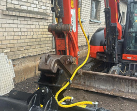 Įvairios technikos nuoma - Nuomojamas 8 Tonų Ekskavatorius &ndash; Kubota (Be Opera - 1