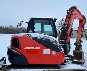 Įvairios technikos nuoma - Nuomojamas 8 Tonų Ekskavatorius &ndash; Kubota (Be Opera - 2